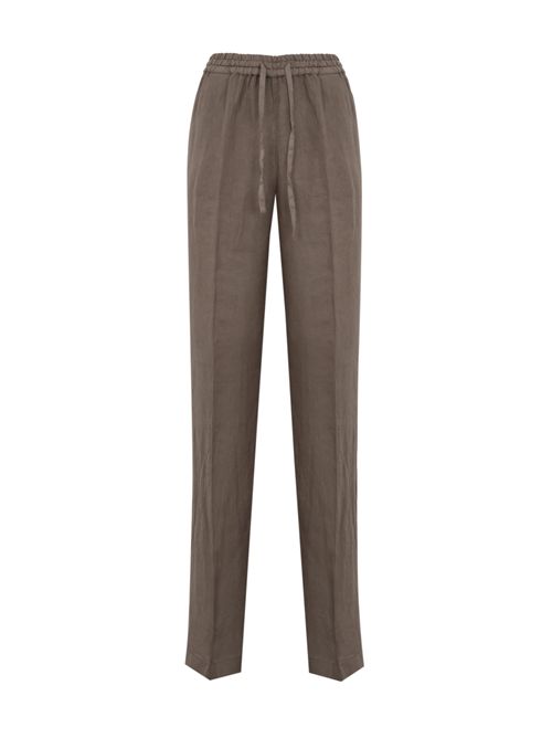Pantalone palazzo Allegra in lino Marrone RE-HASH | P601 30607477